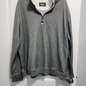 Mens Pullover gray long sleeve shirt